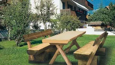 Photo of mesas de madeira de jardim
